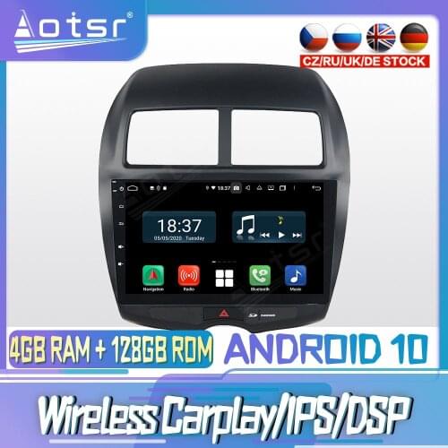 Android 10 PX6 128G For MITSUBISHI ASX 2010 2011 2012 DVD GPS Navigation Auto Radio Stereo Video Multimedia Player HeadUnit 2din