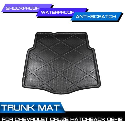 Car Floor Mat Carpet For Chevrolet CRUZE Hatchback 2008 2009 2010 2011 2012 Rear Trunk Anti-mud Cover