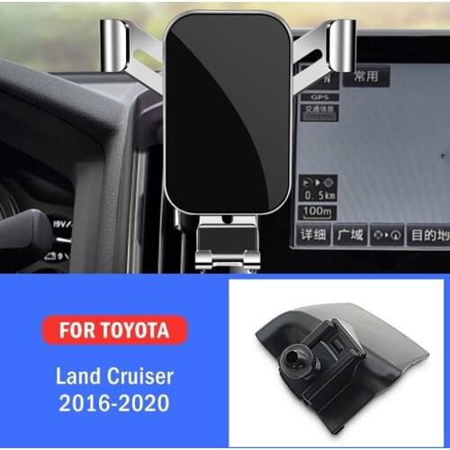 Car Mobile Phone Holder Special Mounts Stand GPS Gravity Navigation Bracket For Toyota Land Cruiser 2016-2020 Car Accessories