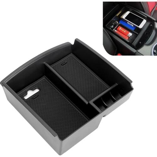Car Organizer Central Console Black Armrest Storage Box Phone Tray Stowing Tidying Container Car-styling Multi-function Portable