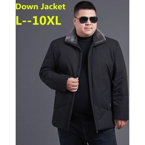 Big size 10XL 8XL 6XL 5XL New Autumn Winter Man Duck Down Jacket Ultra Light Thin Plus Size Spring Jackets Men Outerwear Coat