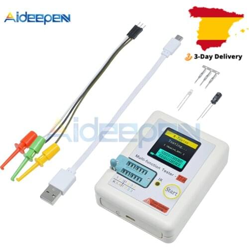 T7 TC-T7-H Transistor Tester Diode Triode Capacitance Meter LCR ESR NPN PNP MOSFET IR Digital Multifunction Tester Multimeter