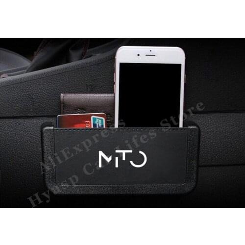 For Alfa Romeo MITO Car Seat Back Storage Box Auto Leather Small Things Organizer Pouch Bag Car Accessories Interior