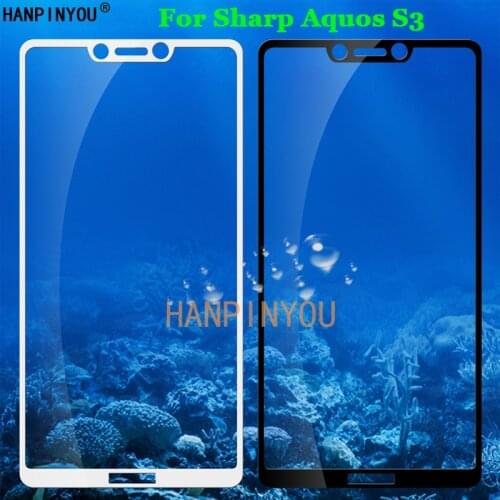 For Sharp Aquos S3 S2 Full Coverage Tempered Glass 9H 2.5D Premium Screen Protector Film