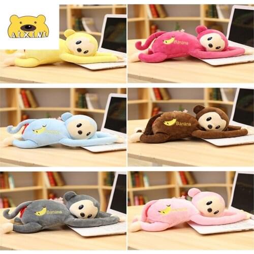 Red Ass Monkey Tissue Toy Hand Tissue Box Holder Sexy Long Arms Gibbon Pink Brown Monkeys Car Home Decor Plushie Plushy Kid Gift