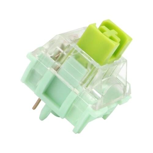 TTC Ace Switch Linear Custom 5 Pin Mechanical Gaming Keyboard GK61 SK64 SK68 SMD PCB Mx Switch 60G Red Pupil Button Light Green