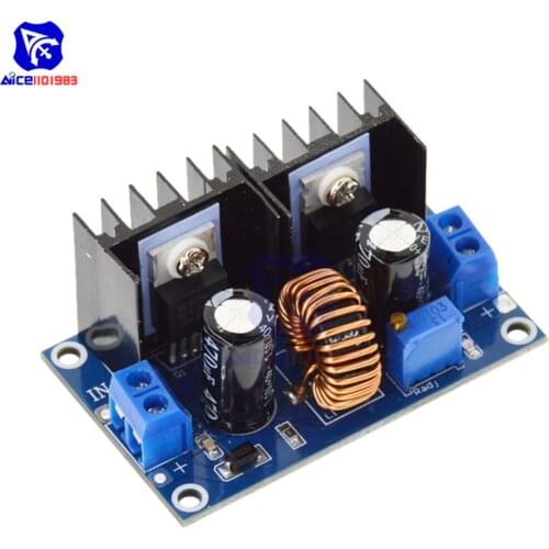Diymore XL4016 PWM Adjustable Step-Down Board Power Supply Module Max 8A 200W DC-DC Step Down Buck Converter 4-36V to 1.25-36V