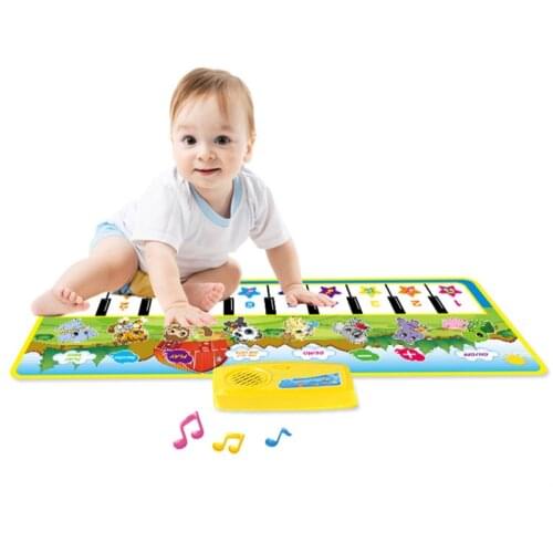 Musical Mat with Animal Voice Baby Piano Playing Carpet Music Game Instrument Montessori Toy Early Educational Toys for Children