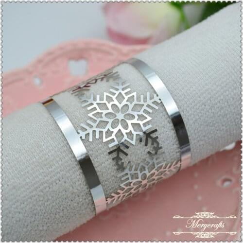 Customize cheap crystal flower napkin rings paper wedding centerpieces for tables decoration