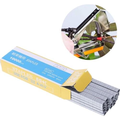 Bind Machine Nails Strapping Grape Binding Tool 10000Pcs 604C Staple Pins Fruit Tree Binder Gardening Plant Tools