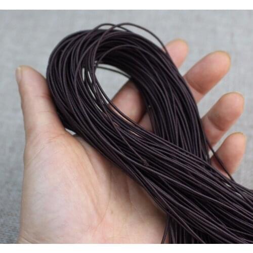 10meters Handmade Elastic Thread Accessories 0.8mm 1.0mm 1.2mm Coffee Round Beading Stretch Cords DIY Bracelet Jewelry Making