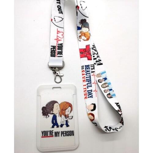 Retail 1 set Doctor nurse Key Chains Neck Strap Keys Camera ID Card Lanyard NL6
