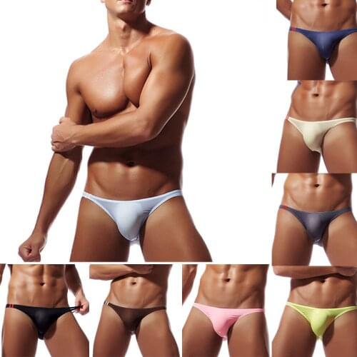 Sexy Men Briefs Underwear Mens Big Pouch Briefs Underpants Male Panties Polyester Male Lingeries