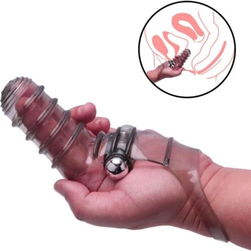 Silicone Foreplay Stimulator Finger Vibrator G-spot Sex Toys For Women Clitoris Stimulate Dildo Vibrator Vibrating Finger Sleeve