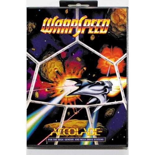Warp Speed with Retail Box 16bit MD Game Card For Sega Mega Drive/ Genesis