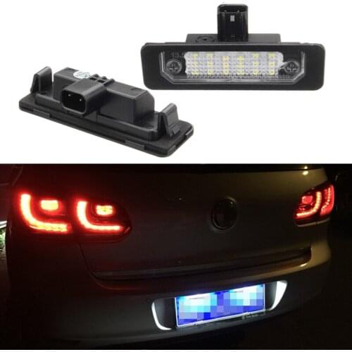 2pcs led License Plate Light Canbus For Ford Mustang Flex Focus Fusion Taurus Edge Lincoln MKS MKT MKX MKZ Mercury Milan Sable