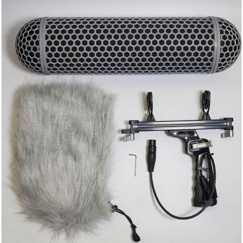 Microphone Windshield Blimp Windscreen Style Protect Cage Rycote Shock Mount Suspension System for Rode NTG1 NTG2 NTG3 NTG4