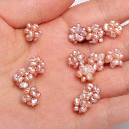 New 5pcs Freshwaters Pearls Ball Handmade Irregular Pearls Ball for Making DIY Jewelry Accessories Size 9-10mm