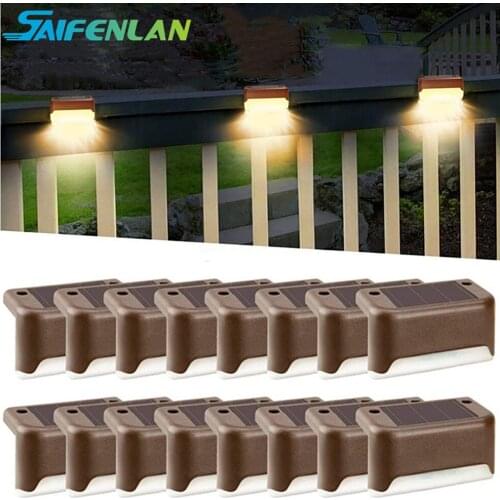 1/4/8/12 pack Solar Deck Lights Outdoor Solar Step Lights Waterproof Led Solar Lights for Stairs, Step , Fence, Yard, Patio