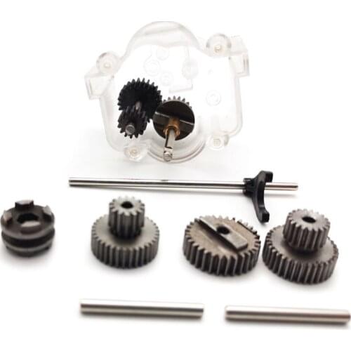 1 Set Metal Gears with 370 Motor Speed Change Gear Box for WPL RC Car