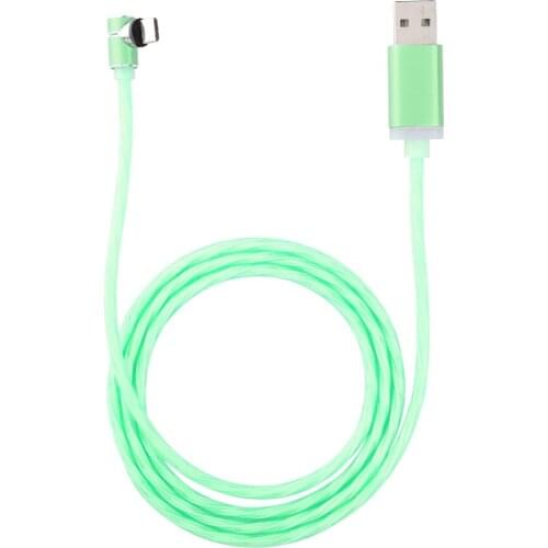 1m Portable Strong Compatible Magnetic Luminous Android Multi-Color TPE Data Line Charging Cable Suitable For IOS And Android