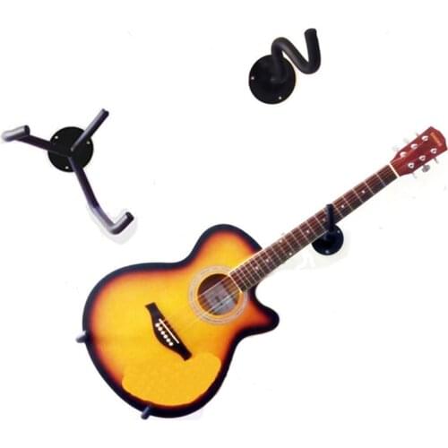 2Pcs Guitar Stand Hanger Hook Oak Horizontal Guitar Wall Mount Stand Holder Rack Display For Most Guitar