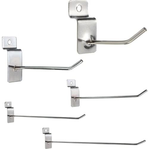 25 x Slatwall Single Hook Pin Shop Display Fitting Prong Hanger