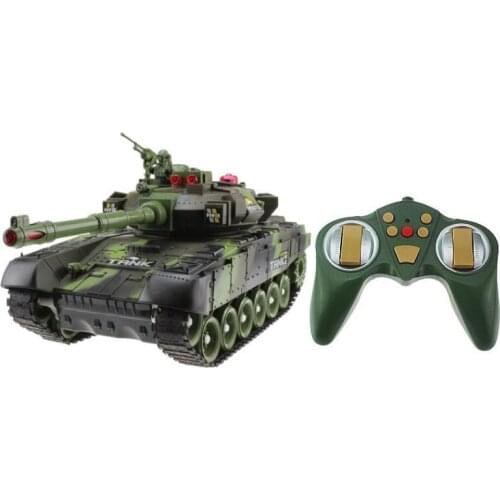 44CM Remote Control Tank Rechargeable Battle Launch 2.4Ghz Infrared Remote Off-Road Tracked Remote Control Car Child Boy Toy