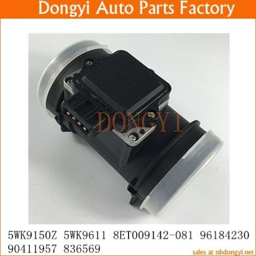 Mass Air Flow Sensor OE No. 5WK9150 5WK9150Z 5WK9611 8ET009142-081 96184230 90411957 836569