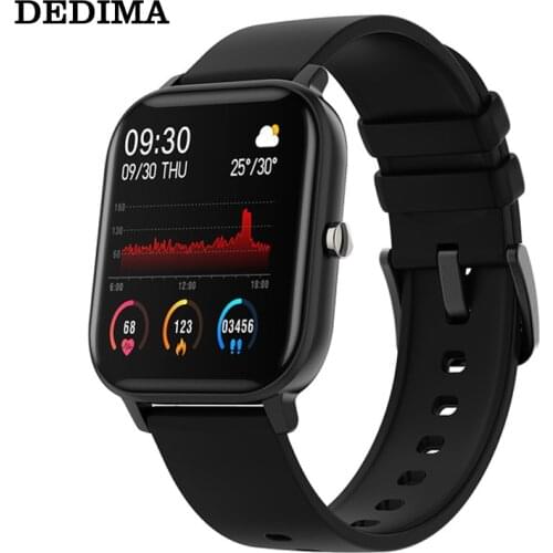 DEDIMA 1.4 inch Smart Watch Men Full Touch Fitness Tracker Blood Pressure Smart Clock Women GTS Smartwatch for Android iOS