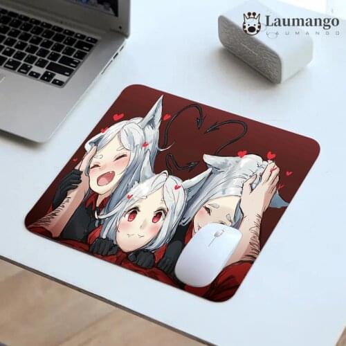 Cheap Mousepad Anime Mat Helltaker Mouse Pad Gamer Gaming Keyboard Table Pads Office Small Computer Accessories Gamer Pc Xs Xxs