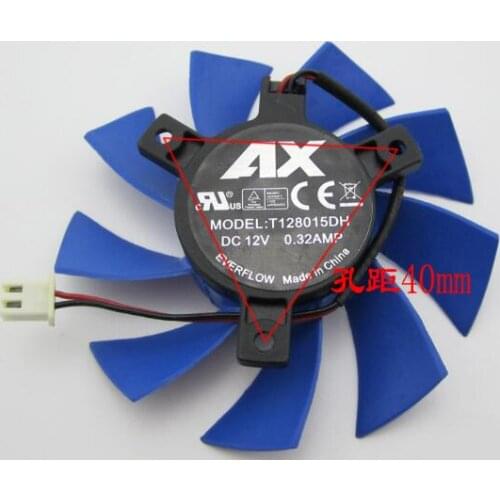EVERFLOW T128015DH 12V 0.32A two-wire GT240 diamond display card fan
