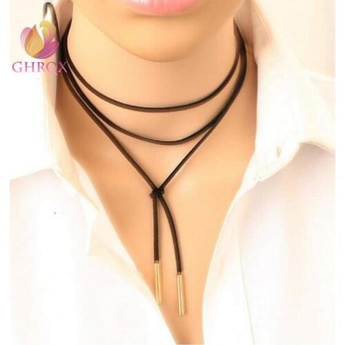 GHRQX Women's Leather Chokers