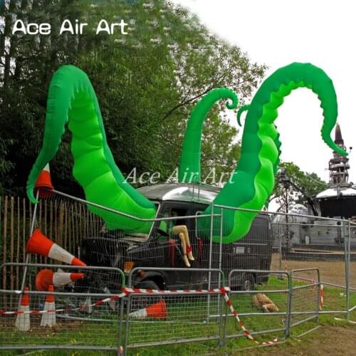 Giant 2 pcs inflatable octopus tentacles inkfishfeet,jelly fish legs,animal character for castle house and yard decoration
