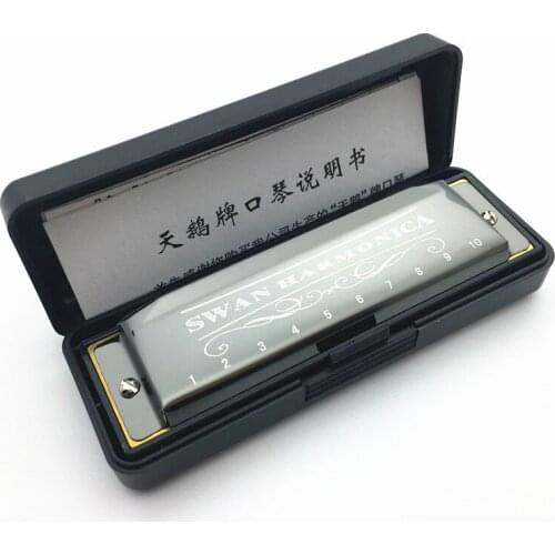 Newest Swan Harmonica 10 Hole 20 Tone Diatonic Blues Harp The Whole Network Exclusive Sale Mouth Organ