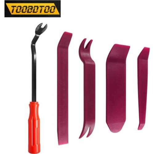 Auto Disassembly Tool 4pcs/set Work on Interior and Exterior Trim Car Screwdriver Buckle Removal Multitool Radio Panel