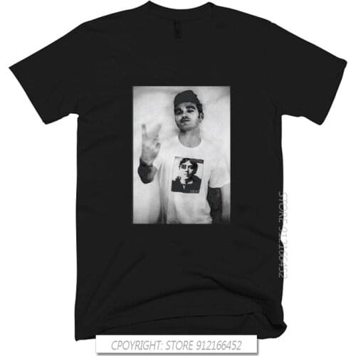 Cool Morrissey The Smiths Logo Mens Black T Shirt Tees Shirt Men 100% Cotton Tee Streetwear