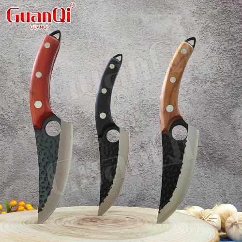 Handmade Boning Kitchen Knifes Sharp Fishing Knife High Clad Steel Meat Cleaver Outdoor Cooking Cutter Serbian Butcher Knifes