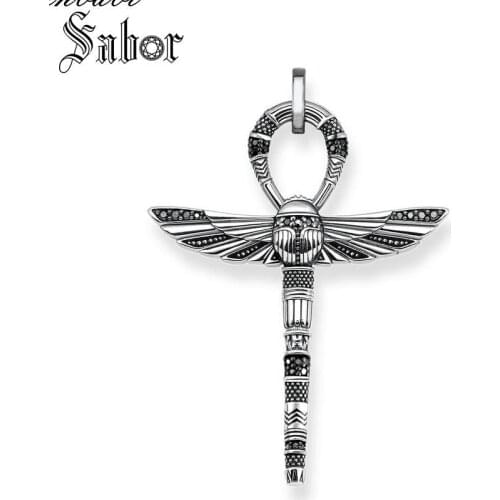 Cross of Life Ankh with Scarab Pendant silver color For Women Men Fashion Jewelry Gift Pendant Fit Necklace thomas