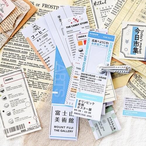 Cute Bullet Journal Washi Tape Vintage Kawaii Stickers Aesthetic Scrapbook DIY Diary Handbook Washi Tape Stationery Stickers