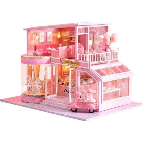 Handmade Music Box Sky City DIY House Girls Children Creative Send Girlfriend 2021 New Year Christmas Holiday Birthday Gift