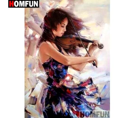 HOMFUN Full Square/Round Drill 5D DIY Diamond Painting "beauty" Embroidery Cross Stitch 5D Home Decor Gift A08805