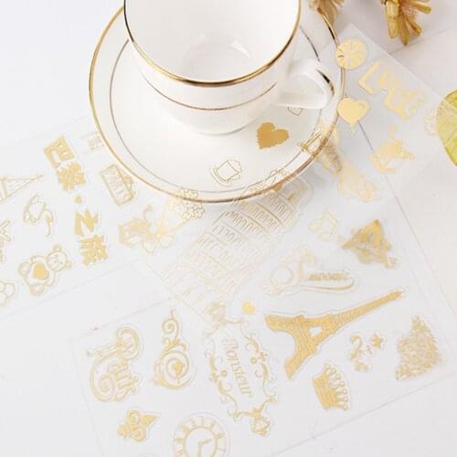 1pcs/lot Lovely Hot Stamping Decoration Stickers DIY Planner Scarpbooking sealing Label Sticker Children Stationery