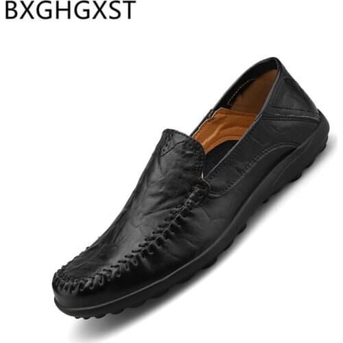 Loafers mens shoes genuine leather luxury driving shoes men brand Comfortable mens shoes casual sepatu pria kulit asli кроссовки