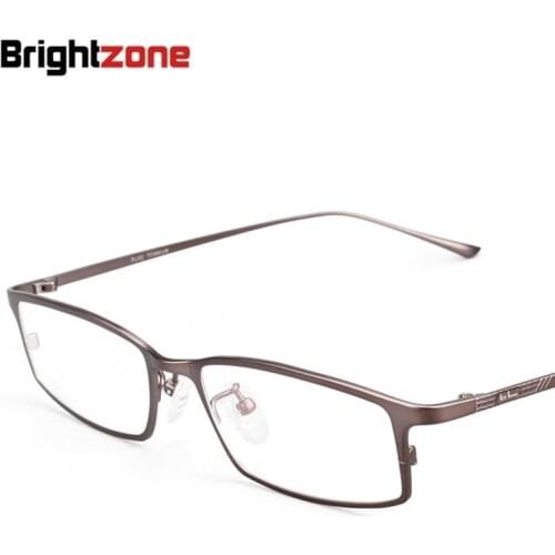 Exceed Titanium Plate Business Affairs Spectacle Frame Pure Titanium Myopia Glasses Square Full Frame Glasses Concise 9021