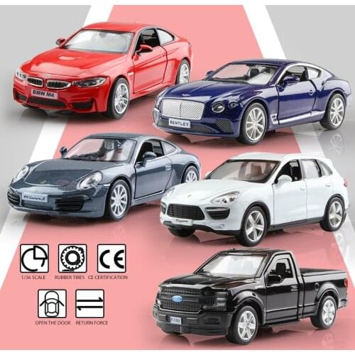 Pickup Truck Ford F150 911S Cayenne Simulation Exquisite Diecasts Toy Vehicles RMZ city Model 1:36 Alloy Car Boys Gift Kids Toy