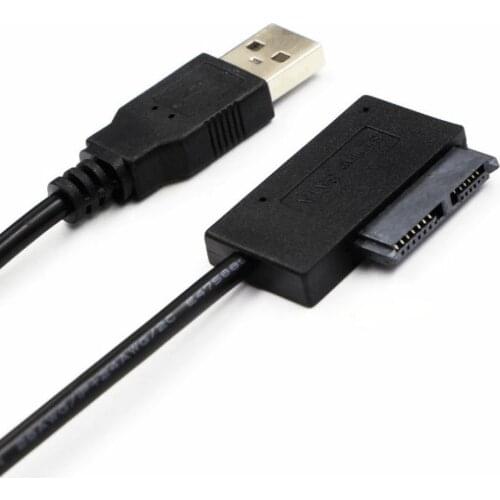 PC 6P 7P CD DVD Rom SATA to USB 2.0 converter USB adapter for PC laptop