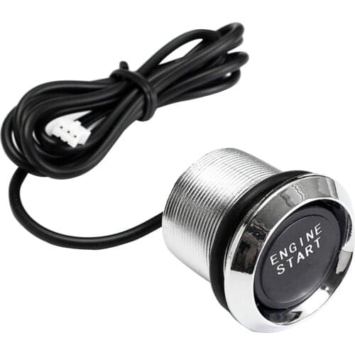 12V Blue LED Keyless Engine Start Push Button Switch Ignition Starter Kits