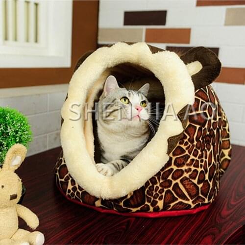 XXL Cat Dog Sleeping Pet Nest Small Dog Kennel Cat Litter Detachable Washable Pet Sleeping Bed Warm Dog House Cat And Dog Sleep
