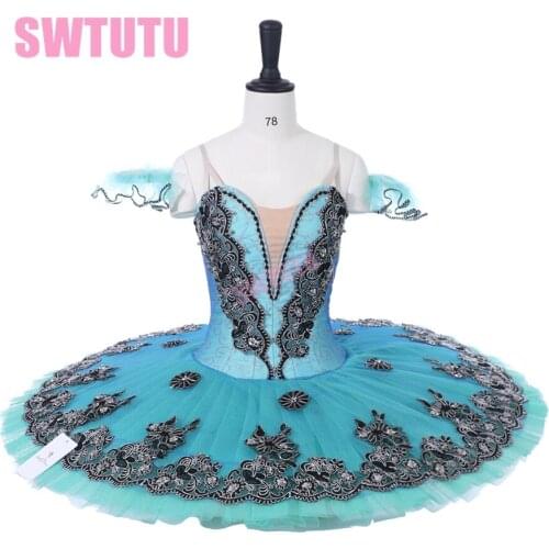 Adult green classical ballet tutu for competition,blue professional ballet tutus,red pancake tutu BT8973